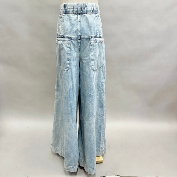 Free People We The Free Forget Me Knot Pull-On Jeans Size Large‎  Light Wash - Picture 5 of 16